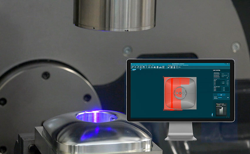 Лазерный сканер LS-R-4.8 создает цветовую карту поверхности детали